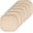 Beige, variant on Chair Cushion Memory Foam Pads Honeycomb Pattern Slip Non Skid Rubber Back Rounded Square 16" x 16" Seat Cover, 4 Pack, Charlotte Navy