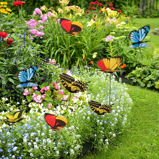 24pcs Butterflies Fairy Garden Accessories Gardening Gift