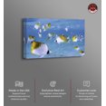 thumbnail image 2 of David Fleetham-Treadfin Butterflyfish Under Sea Real Life Photography Canvas Wall Art by Notoriart, Gallery Wrapped, 45"x30", 2 of 7