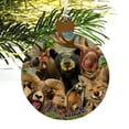 thumbnail image 4 of Rocky Mountain Animals Selfie Bear Moose Elk Ram Beaver Fox Wood Christmas Tree Holiday Ornament, 4 of 7