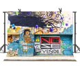 thumbnail image 1 of YUSDECOR Background 7x5ft Colorful Graffiti Wall Photography Backdrop For Children Photo Shooting Props, 1 of 3