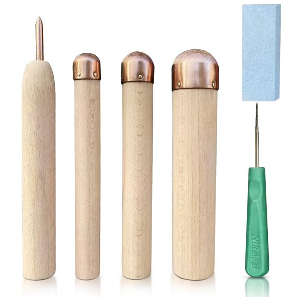 Kit de talla de sílex Lowhigh con herramientas de cobre para puntas de flecha