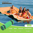 thumbnail image 4 of Magshion 8x6FT Floating Water Mat, 3-Layer Tear-Resistant XPE Foam Water Floating Pad, Lake Float Mat Lily Pad for Recreation Pool River Ocean Outdoor Water Activities, Green, 4 of 11