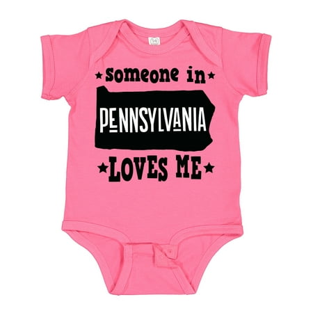 

Inktastic Someone in Pennsylvania Loves Me Gift Baby Boy or Baby Girl Bodysuit