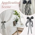thumbnail image 3 of 2 Pcs Bowknot Curtain Tiebacks, Butterfly Curtain Ties with Pearls, Sweet Bow Curtain Holdbacks Buckles for Home Decorative, 3 of 4