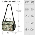 thumbnail image 4 of FORMRS Student Insulated Lunch Bag with Shoulder Strap Reusable Cooler Box for School, Green Mountain Pattern, 4 of 9