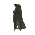 thumbnail image 2 of EIMELI Cardigan Maxi Longueur Complète pour Femmes, Chandail Ouvert à Manches Longues, 2 of 2