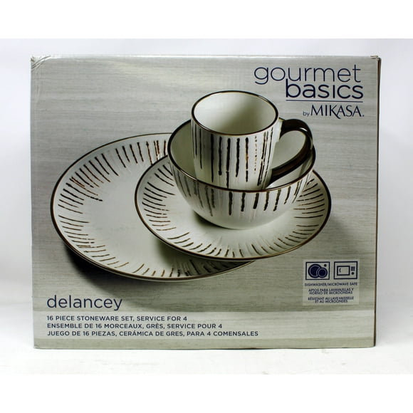 Mikasa Gourmet Basic Delancey 16 Piece Stoneware Set