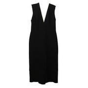 Victoria Beckham Women's Black Bonded Crepe Tux Fitted Dress - 8