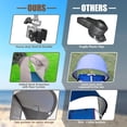 thumbnail image 4 of XL Universal Chair Canopy Umbrella, UPF 50+ Foldable Sun Shade Attachment with Adjustable Clamp, Fits Most Brands’ Beach, Camping, Lawn, Tanning, Zero Gravity, Lounge & Fishing Chairs, 4 of 12