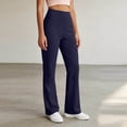 thumbnail image 4 of SeekIslan Women's Bootcut Yoga Pants High Waist Work Pants with Side Pockets for Casual Office Daily, 4 of 9