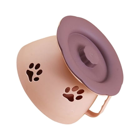 RENACLIPY Portable Toddler Potty with Handle, Round PP Training Toilet for Home and Travel, 1 Piece