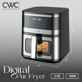 thumbnail image 2 of Cook with Color Digital Air Fryer 8.5-Quart Stainless Steel Air Fryer Kitchen Appliance, Black, 2 of 7
