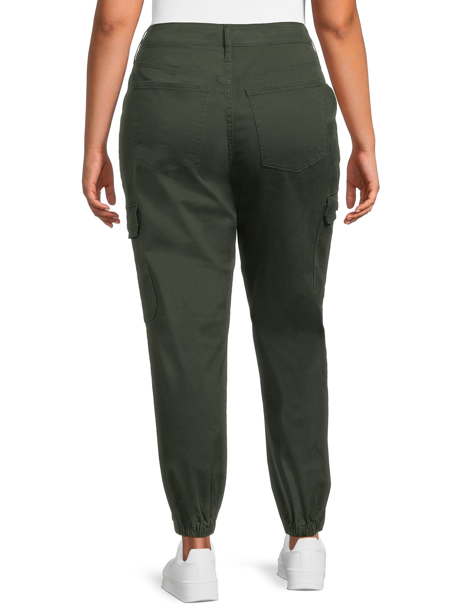 Terra \u0026 Sky Women's Plus Size Cargo Jogger Pants, 27\