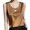 Caramel, variant on Women Vest Women Summer Vest Round Neck Sleeveless Smooth Satin Regular Fit Tank Tops Soft Stretchy Camisole