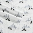 thumbnail image 3 of Eddie Bauer Dog Friends White Cotton Flannel Queen Sheet Set, 3 of 9