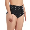 thumbnail image 6 of Ocean Blues Women's Plus Size High Waisted Bikini Bottom Full Coverage Swim Bottom, 6 of 7