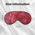 thumbnail image 4 of Disketp Abstract Red Marble Print Sleep Mask-Eye Mask for Sleeping,Comfortable & Super Soft Eye Mask with Adjustable Strap,Travel Eye Mask, 4 of 7