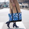 thumbnail image 4 of FORMRS Canvas Laptop Tote Bag for Women with 15.6" Computer Compartments Shoulder Handbag, Green Dots, 4 of 7