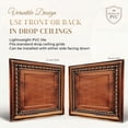thumbnail image 4 of DCT06 - Cambridge 2 ft. x 2 ft. PVC Glue-up or Lay-in Ceiling Tile in Aged Copper (40 sq.ft / Pack) - 10 Pieces, 4 of 21