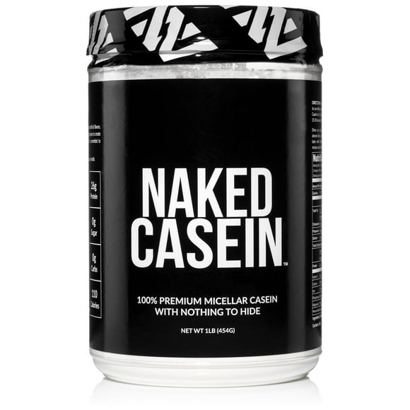 Naked Casein - 1Lb Micellar Casein Protein - Bulk, Gmo-Free, Gluten Free, Soy Free, Preservative Free - Stimulate Muscle Growth - Enhance Recovery - 15 Servings