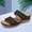 Black, variant on Women's Wedge Slide Sandals, Open Toe Platform Wedge Mules, Comfortable Summer Shoes for Walking, Daily Wear, Beach Green 41