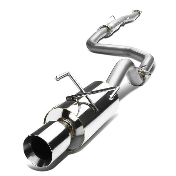 DNA Motoring For 92-95 Honda Civic Hatchback 3DR EG Performance Catback Exhaust 4" Rolled Muffler Tip