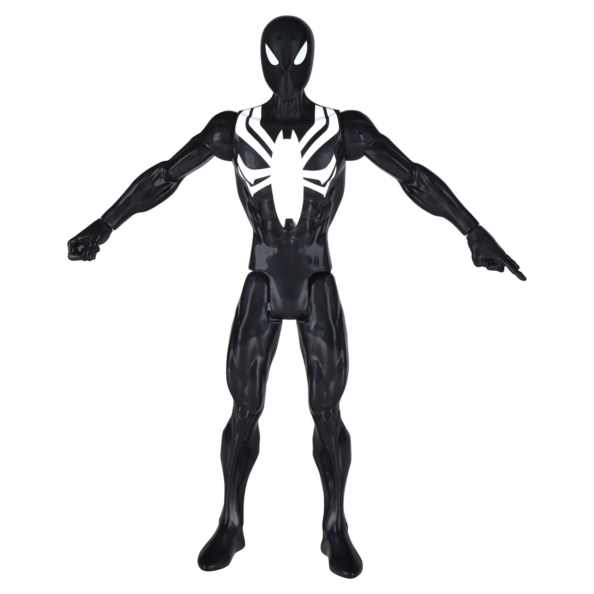 Spider-Man Titan Hero Series Web Warriors: Black Suit Spider-Man Action ...