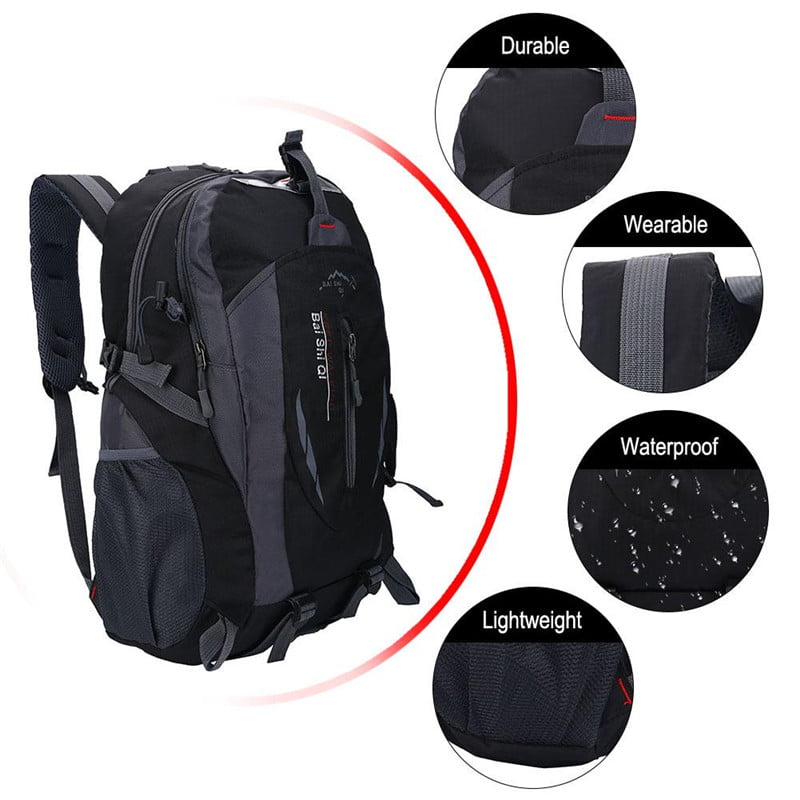 40L Waterproof Hiking Backpack Shoulder Bag for Outdoor Sports 