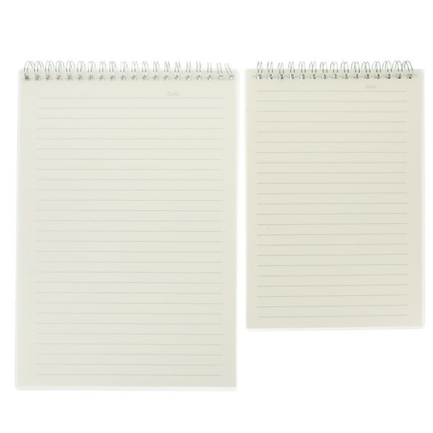 Cuaderno espiral de oficina, cuaderno de página, diario, cuaderno de notas en espiral, cuaderno de escritura para estudiantes, 2 uds.