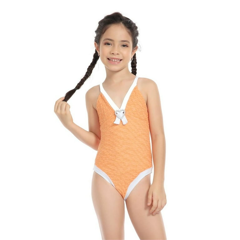 Bathing Suits Preteen Teen Kids Girls Swimsuits OnePiece Kids Black  Swimsuits Chest Pads Girl Sun Solid Color Cute Swimsuit Swimwear Outfits  Little Girl Swim 