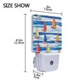 thumbnail image 4 of Yayeee LED Plug in Night Light for The Home with Auto Dusk to Dawn Light Sensors, 2 Pack, Orange Sailboats, 4 of 6