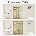 thumbnail image 2 of VIPEK X20 Expandable Clothing Rack Reach-in Closet Adjustable from 3'3" to 4'8" Heavy Duty Garment Racks ,Gold, 2 of 7