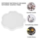 thumbnail image 4 of EeaseMX Molde de silicona para posavasos de cristal epoxi, diseño de encaje irregular, para decoración de mesa, color blanco, 1 unidad, 4 of 8