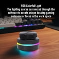 thumbnail image 4 of Perilla Perilla Giratoria Personalizada Con Luz RGB Perillas Dobles Controlador De Volumen De Página 2.4G BT Soporte De Conexión USB C Para Negro, 4 of 7