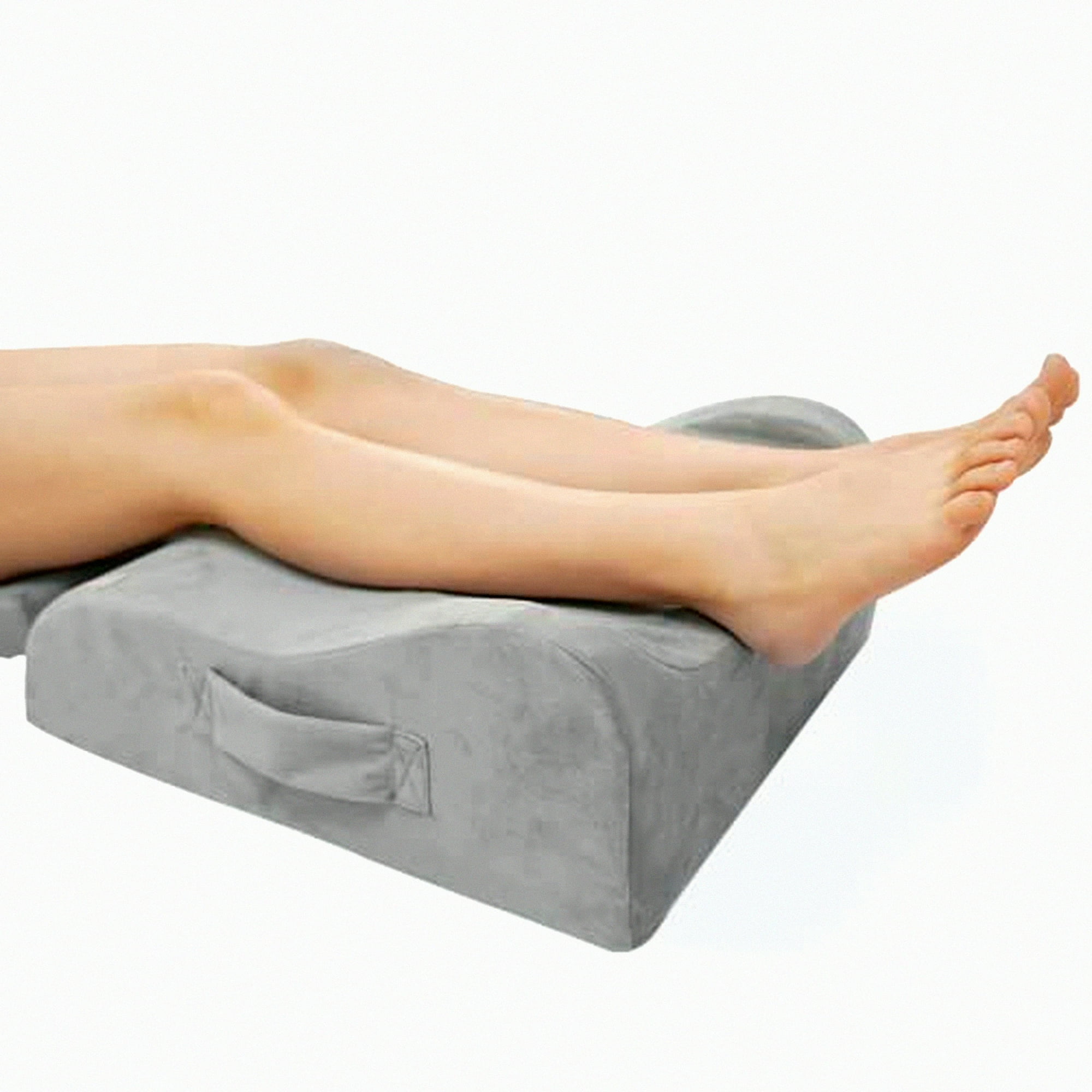 ElevateEase Memory Foam Leg Support Pillow Sleep Rest Recover Reduce Pain Improve Circulation Swelling Relief Orthopedic Wedge for Back Hip