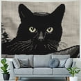 thumbnail image 4 of Orinice Black Cat Tapestry Wall Hanging Unique Style Graphic Tapestries Home Wall Decor Art for Living Room Bedroom Apartment Farmhouse Dorm 40x30inch, 4 of 6
