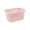 Pink, variant on Plastic Shopping Basket with Handle for Mini Grocery Basket for Toy Storage Pretend Play Easter Egg Hunt Party Favor Blue