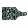 thumbnail image 1 of Black and White Cutting Board, Barcode Pattern Abstraction Vertical Stripes in Grayscale Colors, Decorative Tempered Glass Cutting and Serving Board, Wine Bottle Shape, Black Grey White, by Ambesonne, 1 of 1