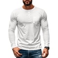 thumbnail image 5 of ZenCart Men's Crew Neck Tee Long Sleeve T-Shirt with Chest Pocket Solid Color Casual Top for Daily Wear Work And Outdoor Activities, 5 of 8