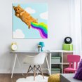 thumbnail image 4 of Stupell Industries Bohemian Flying Rainbow Pixel Cat Canvas Art, 36 x 36, by June Erica Vess, 4 of 8