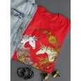 thumbnail image 3 of Portrait Of Magic Unicorns  Shaped T-Shirt Women -Image by Shutterstock, Female Small, 3 of 4
