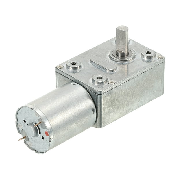 Unique Bargains DC 12V 10RPM Turbo Worm Geared Motor 6mm D Shaft High Torque Gear Box Reduction Electric Motor