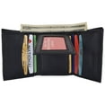 thumbnail image 3 of Trifold Middle Flap ID Lambksin Leather Wallet 3755, 3 of 30