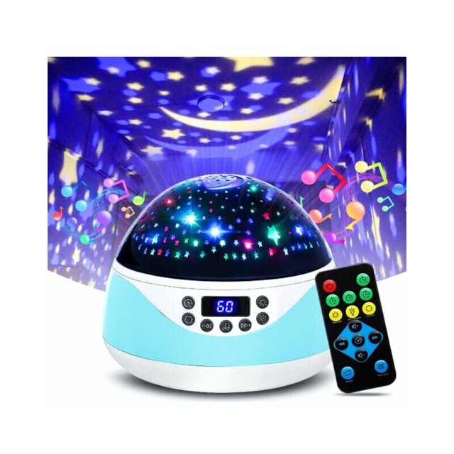 Proyector de estrellas, proyector de control remoto para interiores Star Light, proyector de luces nocturnas para niños con temporizador y máquina de sonido musical para dormir del bebé esquí esquí Gafas de esquí