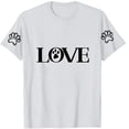 thumbnail image 4 of Soki T-Shirt d'Été à Manches Courtes pour Femmes avec Imprimé Patte de Chien et Cœur, 4 of 4