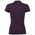 thumbnail image 3 of Ma Croix Women's Casual Slim Fit Polo Shirts, 3 of 4