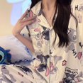 thumbnail image 1 of Disney-Conjunto de pijama de manga corta para mujer, ropa de dormir con pantalones cortos, Y2k, ropa de casa para estudiantes, Kawaii, Anime, novedad de verano, 1 of 4