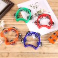 thumbnail image 2 of 4 Pieces Mini Percussion Tambourine Preschool Education Educational Teaching Aids Hand Rattle Percussion Instrument Four Bell Ring Rattle Party Instru-SinKeeU, 2 of 3