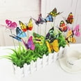 thumbnail image 5 of Butterfly Stakes, 50pcs Garden Butterfly Ornaments, Waterproof Butterfly Decorations for Indoor/Outdoor Yard, Patio Plant Pot, Flower Bed, Home Decoration, 5 of 7